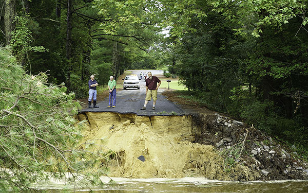 Washout! Rains Rip Roads, Strand Residents