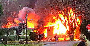 Fire Claims Home, Lives Are Spared