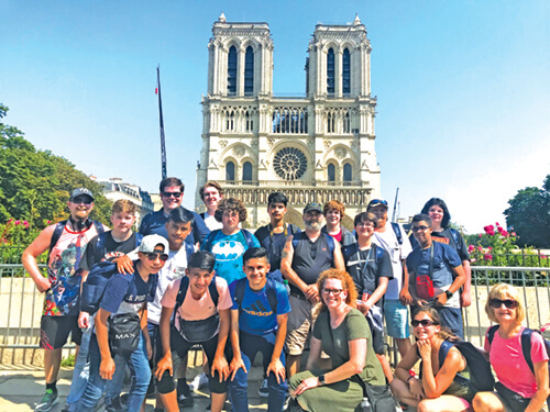 Arcadia Middle School Students Experience Real-Life European History and Geography Lessons
