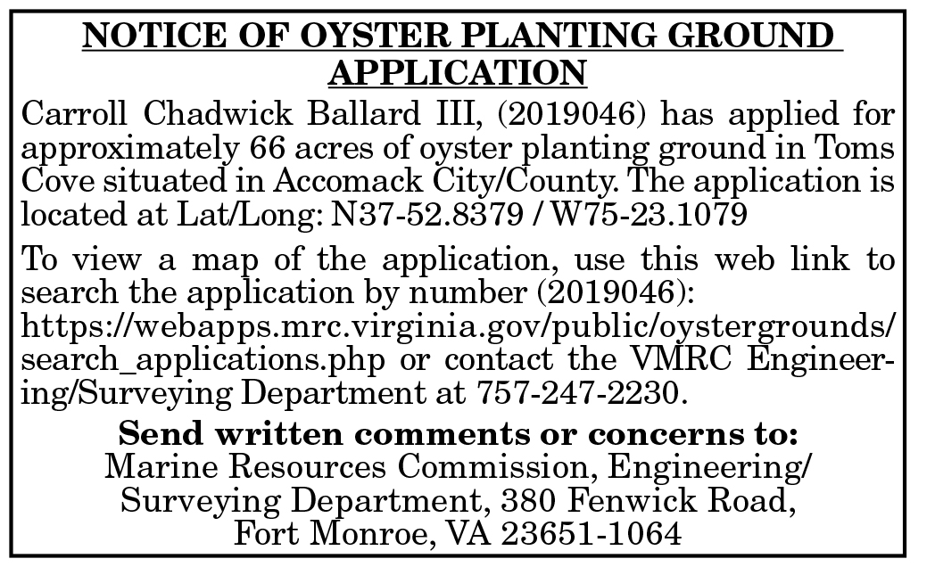 Oyster Grounds App