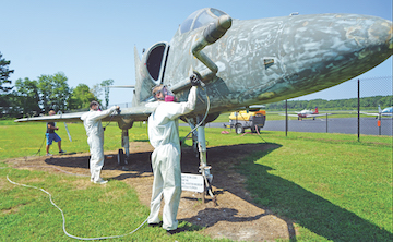 Skyhawk Restored, Repainted at Melfa Airport