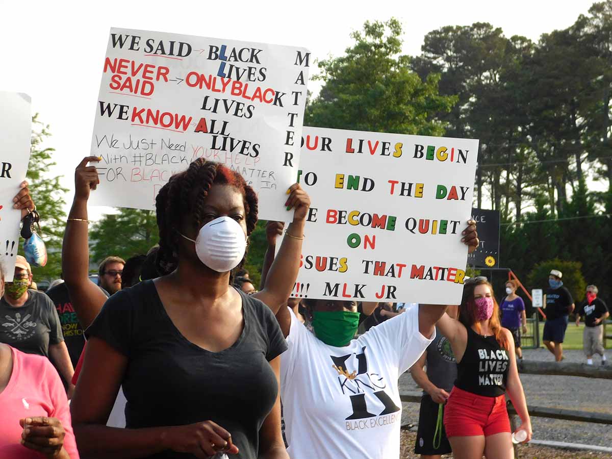 ‘Justice for George Floyd’ Protesters March in Exmore