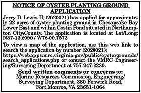 Oyster Grounds App Lewis 8.28, 9.4
