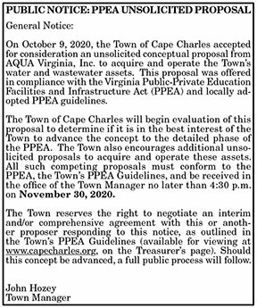PUBLIC NOTICE- PPEA UNSOLICITED PROPOSAL 10.16