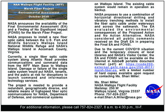 Wallops Flight Facility Marsh Fiber Project 10.30
