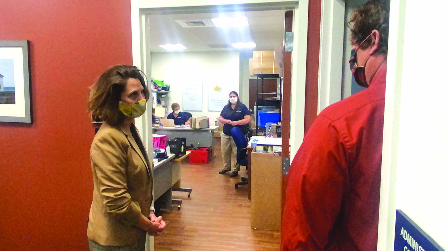 First Lady Visits Foodbank, Health Departments, School