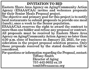 Invitation to Bid Senior Meals 1.8, 1.15