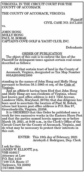 Order of Publication Hong 2.26, 3.5