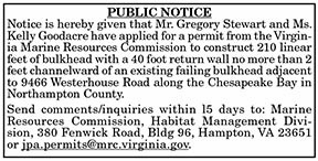 VMRC Public Notice Stewart and Goodacre 3.12