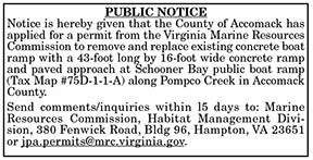 VMRC Public Notice Accomack County 4.9