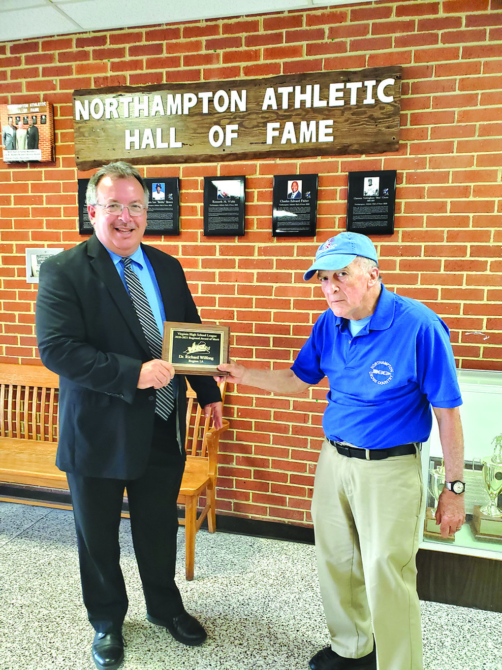 VHSL Presents Wilfong With 2021 Regional Award of Merit