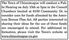 Chincoteague Public Hearing 7.2, 7.9