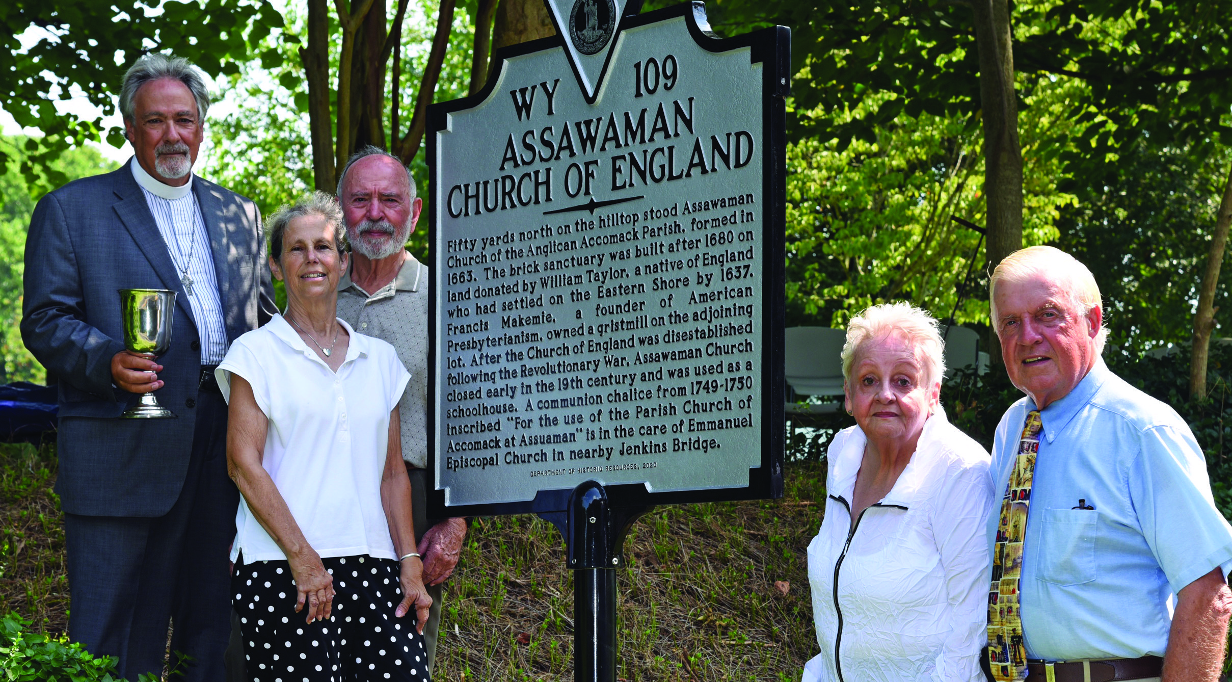 Anglican Church Foundation Found in Assawoman Backyard