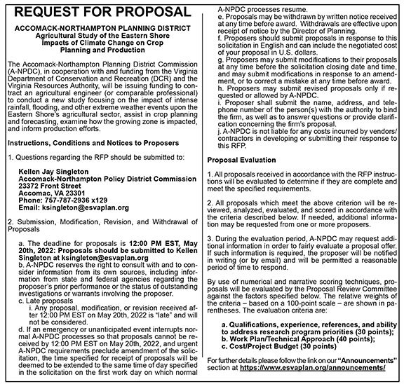 ANPDC RFP for Agricultural Study 4.15