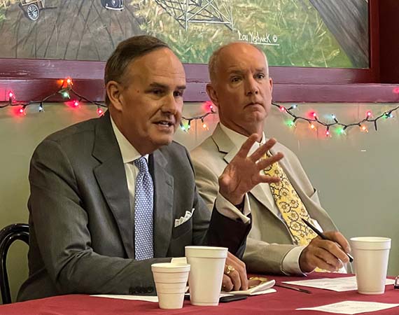Eggs & Issues Forum Addresses Federal Funding, Local Taxes, Infrastructure