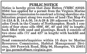 VMRC Public Notice Batten 6.3