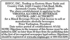 ABC Eastern Shore Yacht and Country Club 8.5, 8.12