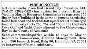 VMRC Public Notice Grand Bay Properties 8.12