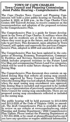 Town of Cape Charles Comprehensive Plan 11.25, 12.2
