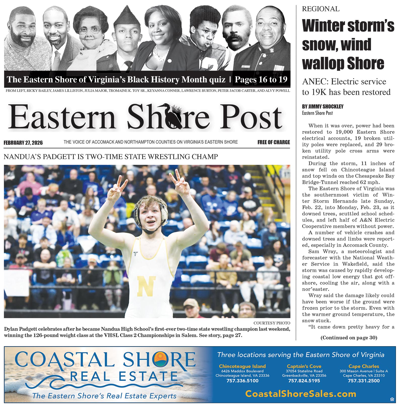 Eastern Shore Post  |  February 27, 2026