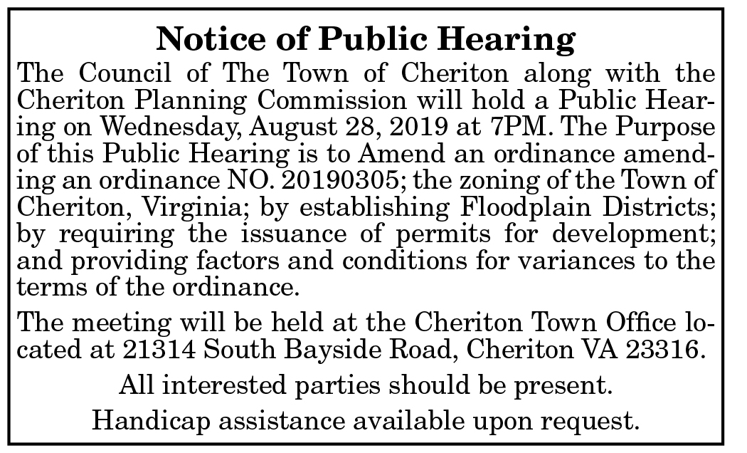 Public Hearing for Cheriton